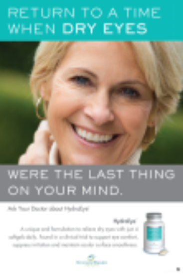 Picture of HE_HydroEye Poster ("Return to a time when dry eyes were the last thing on your mind")